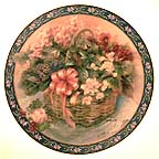 Begonias collector plate by Lena Liu
