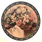 Lilies collector plate by Lena Liu
