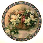 Magnolias collector plate by Lena Liu
