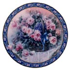 Roses collector plate by Lena Liu