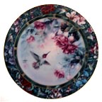 The Anna's Hummingbird collector plate by Lena Liu