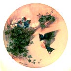 Cherub Chorale collector plate by Lena Liu