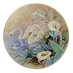 The Swans collector plate by Lena Liu