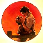 Fiery Embrace collector plate by Paul Jennis