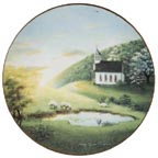 Welcome The New Day collector plate by Sandy Lynam Clough