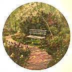 The Woodland Garden collector plate by Connie J. Smith
