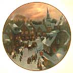 Christmas Eve collector plate by Lloyd Garrison