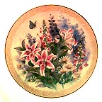 Lily Concerto collector plate by Lena Liu