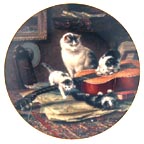 String Quartet collector plate by Henriette Ronner