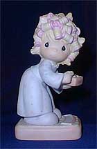Enesco Precious Moments Figurine - The Spirit Is Willing, But The Flesh Is Weak