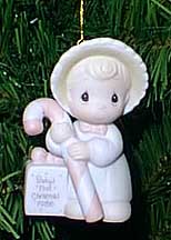 Enesco Precious Moments Ornament - Baby's First Christmas - Girl