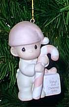 Enesco Precious Moments Ornament - Baby's First Christmas - Boy