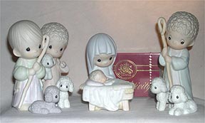 Enesco Precious Moments Figurine - Come Let Us Adore Him