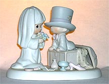 Enesco Precious Moments Figurine - Heaven Bless Your Togetherness
