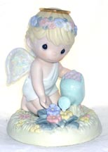 Enesco Precious Moments Figurine - May Your Faith Grow With Daily Care