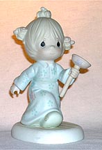 Enesco Precious Moments Figurine - Faith Takes The Plunge