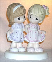 Enesco Precious Moments Figurine - Sisters Share A Special Bond