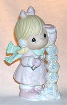 Enesco Precious Moments Figurine - Icy Good Times Ahead