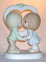 Enesco Precious Moments Figurine - I've Opened My Heart Just For You