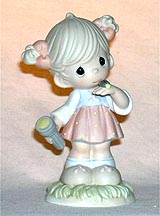 Enesco Precious Moments Figurine - This Little Light Of Mine, I'm Gonna Let It Shine