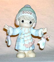 Enesco Precious Moments Figurine - S'Mitten With The Christmas Spirit