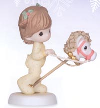 Enesco Precious Moments Figurine - Jingle All The Way