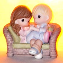 Enesco Precious Moments Figurine - Just The Two Of Us