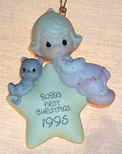 Enesco Precious Moments Ornament - Baby's First Christmas - Girl