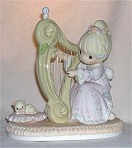 Enesco Precious Moments Figurine - Even The Heavens Shall Praise Him