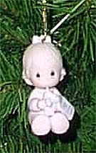 Enesco Precious Moments Ornament - Baby's First Christmas - Girl