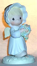 Enesco Precious Moments Figurine - A Bouquet From God's Garden Of Love