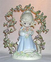 Enesco Precious Moments Figurine - In God's Beautiful Garden Of Love