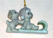 Enesco Precious Moments Ornament - Puppies With Sled