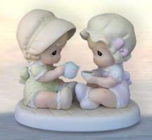 Enesco Precious Moments Figurine - Friendship Hits The Spot