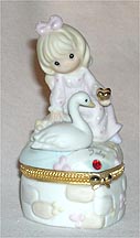 Enesco Precious Moments Covered Box - July