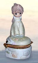 Enesco Precious Moments Covered Box - November