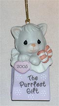 Enesco Precious Moments Ornament - The  Purr-fect Gift