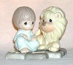 Enesco Precious Moments Figurine - Daniel And The Lions