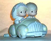 Enesco Precious Moments Figurine - Wishing You Roads Of Happiness