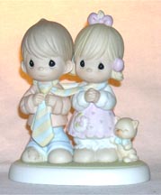 Enesco Precious Moments Figurine - Bless Be The Tie That Binds