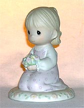 Enesco Precious Moments Figurine - Thinking Of You Is What I Really Like To Do