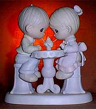 Enesco Precious Moments Figurine - Our Friendship Is Soda-Licious