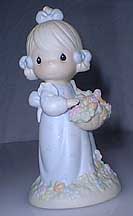 Enesco Precious Moments Figurine - Take Time To Smell The Flowers