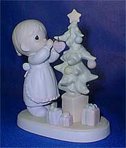 Enesco Precious Moments Figurine - God Cared Enough To Send His Best