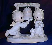 Enesco Precious Moments Figurine - Ring Those Christmas Bells