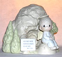 Enesco Precious Moments Figurine - He Is Not Here For He Is Risen As He Said