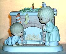 Enesco Precious Moments Figurine - Waiting For A Merry Christmas
