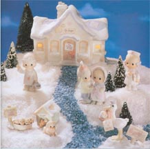 PRECIOUS MOMENTS SUGAR TOWN DR DOCTOR OFFICE SET COLLECTABLE CHRISTMAS 