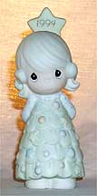 Enesco Precious Moments Figurine - You're As Pretty As A Christmas Tree