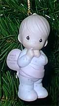 Enesco Precious Moments Ornament - Baby's First Christmas - Boy